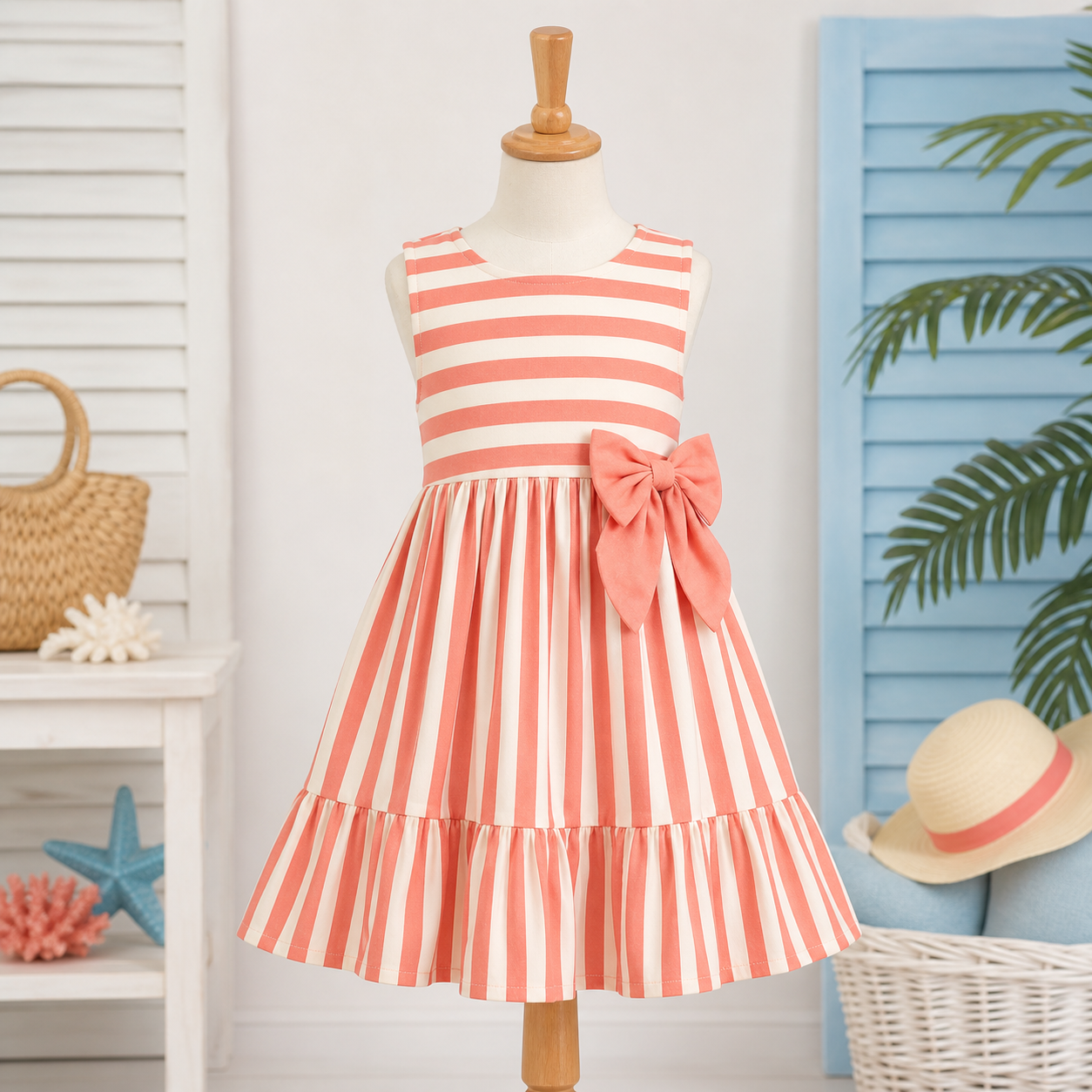 Summer Coral Dress