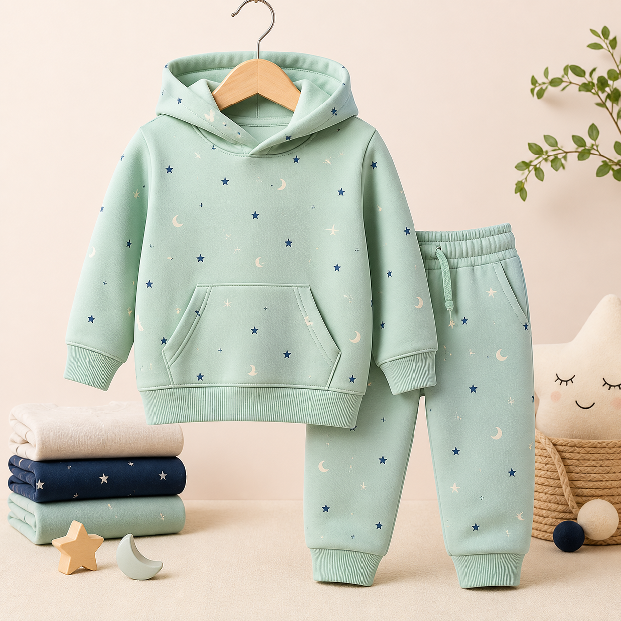 Hoodie Moon Jogger Set